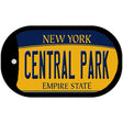 Central Park New York Novelty Metal Dog Tag Necklace DT-8950 2" x 1" Dog Tag (DT)