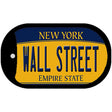 Wall Street New York Novelty Metal Dog Tag Necklace DT-8957 2" x 1" Dog Tag (DT)