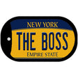 The Boss New York Novelty Metal Dog Tag Necklace DT-8961 2" x 1" Dog Tag (DT)