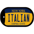 Italian New York Novelty Metal Dog Tag Necklace DT-8964 2" x 1" Dog Tag (DT)