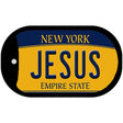 Jesus New York Novelty Metal Dog Tag Necklace DT-8968 2" x 1" Dog Tag (DT)