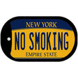 No Smoking New York Novelty Metal Dog Tag Necklace DT-8969 2" x 1" Dog Tag (DT)
