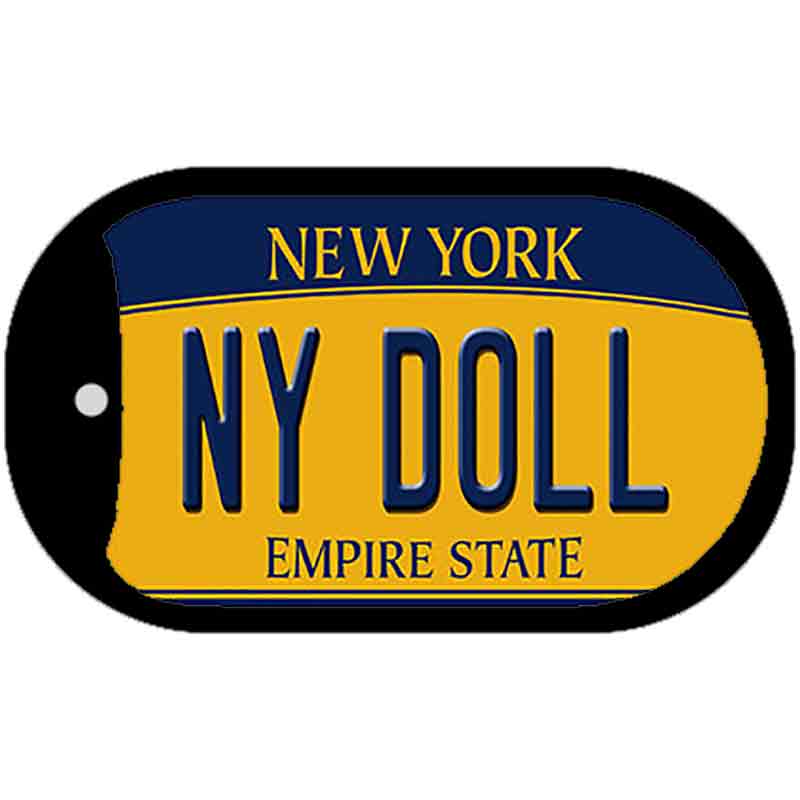 NY Doll New York Novelty Metal Dog Tag Necklace DT-8973 2" x 1" Dog Tag (DT)