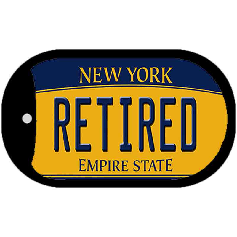 Retired New York Novelty Metal Dog Tag Necklace DT-8992 2" x 1" Dog Tag (DT)