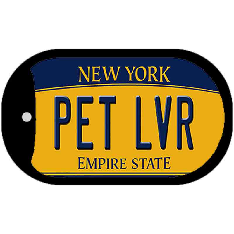 Pet LVR New York Novelty Metal Dog Tag Necklace DT-8999 2" x 1" Dog Tag (DT)