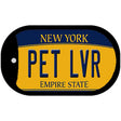 Pet LVR New York Novelty Metal Dog Tag Necklace DT-8999 2" x 1" Dog Tag (DT)