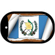 Guatemala Flag Scroll Metal Novelty Dog Tag Necklace DT-9076