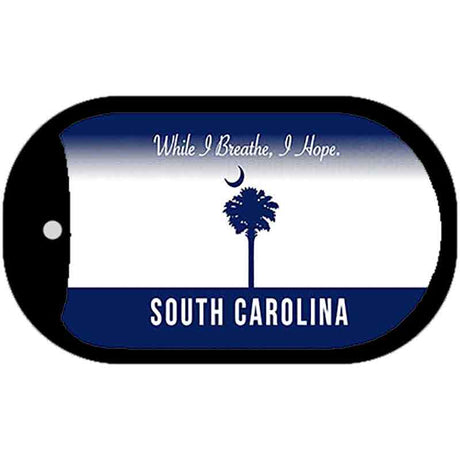 South Carolina State Blank Novelty Metal Dog Tag Necklace DT-9491