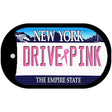 Drive Pink New York Novelty Metal Dog Tag Necklace DT-9667 2" x 1" Dog Tag (DT)
