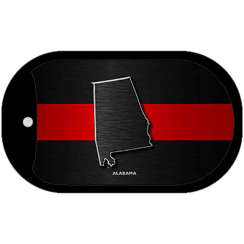 Alabama Thin Red Line Novelty Dog Tag Necklace DT-9690