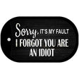 Sorry I Forgot Novelty Metal Dog Tag Necklace DT-9741 2" x 1" Dog Tag (DT)