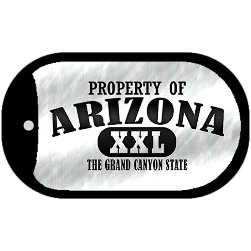 Property Of Arizona Novelty Metal Dog Tag Necklace DT-9744