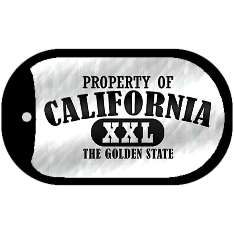 Property Of California Novelty Metal Dog Tag Necklace DT-9746 2" x 1" Dog Tag (DT)
