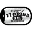 Property Of Florida Novelty Metal Dog Tag Necklace DT-9750 2" x 1" Dog Tag (DT)