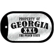 Property Of Georgia Novelty Metal Dog Tag Necklace DT-9751 2" x 1" Dog Tag (DT)
