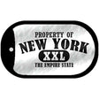 Property Of New York Novelty Metal Dog Tag Necklace DT-9773 2" x 1" Dog Tag (DT)