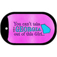 Georgia Girl Novelty Metal Dog Tag Necklace DT-9801 2" x 1" Dog Tag (DT)