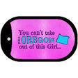 Oregon Girl Novelty Metal Dog Tag Necklace DT-9828 2" x 1" Dog Tag (DT)