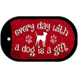 Dog Is A Gift Novelty Metal Dog Tag Necklace DT-9851
