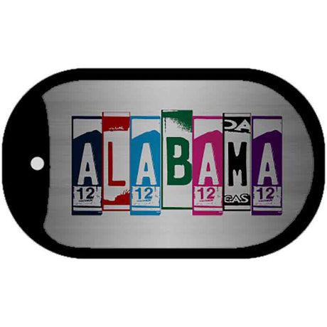 Alabama License Plate Art Novelty Metal Dog Tag Necklace