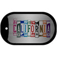 California License Plate Art Novelty Metal Dog Tag Necklace 2" x 1" Dog Tag (DT)