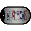 New York License Plate Art Novelty Metal Dog Tag Necklace 2" x 1" Dog Tag (DT)