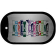 North Carolina License Plate Art Novelty Metal Dog Tag Necklace 2" x 1" Dog Tag (DT)