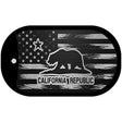 California Carbon Fiber Brushed Aluminum Novelty Metal Dog Tag Necklace DTC-1097 2" x 1" Dog Tag (DT)