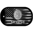 Georgia Carbon Fiber Brushed Aluminum Novelty Metal Dog Tag Necklace DTC-1102 2" x 1" Dog Tag (DT)