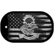 North Dakota Carbon Fiber Brushed Aluminum Novelty Metal Dog Tag Necklace DTC-1126 2" x 1" Dog Tag (DT)