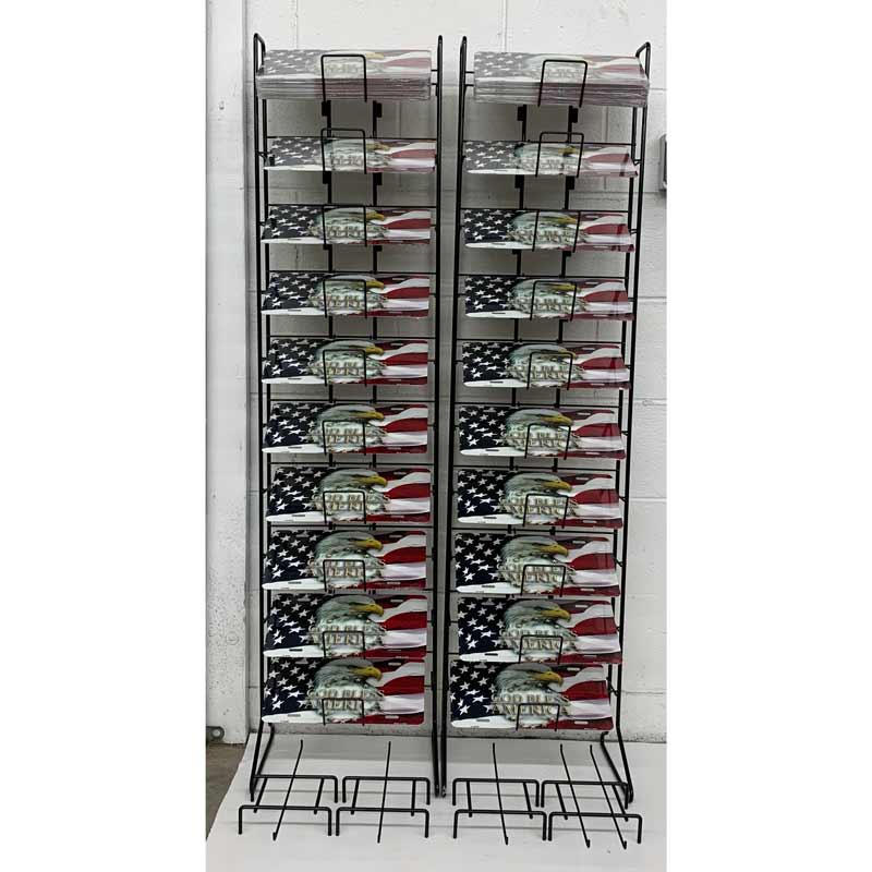20 Pocket Floor Display Rack