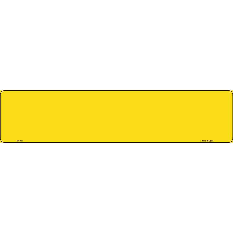 Yellow Novelty Metal European License Plate Tag EP-056