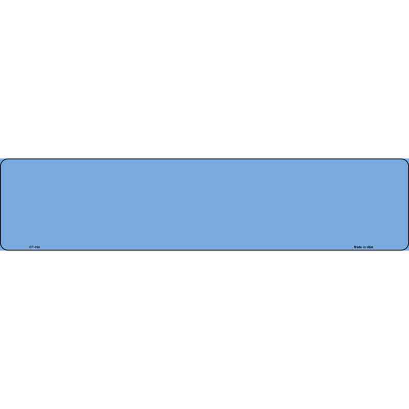 Light Blue Novelty Metal European License Plate Tag EP-062