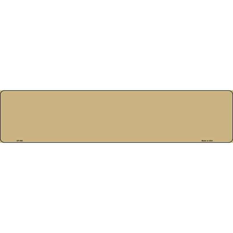 Gold Novelty Metal European License Plate Tag EP-066