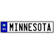 Minnesota Novelty Metal European License Plate Tag EP-091