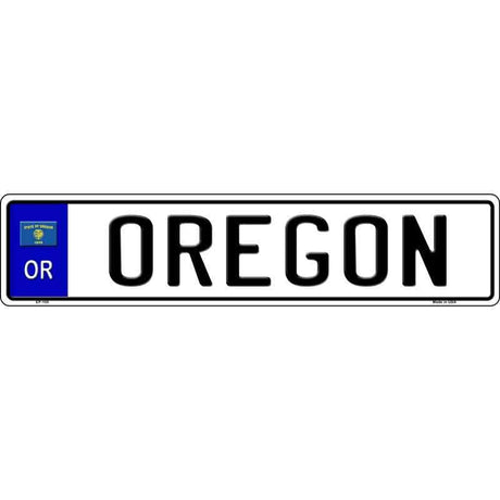 Oregon Novelty Metal European License Plate Tag EP-105