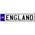 England Novelty Metal European License Plate