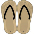 Gold Solid Novelty Metal Flip Flops (Set of 2)