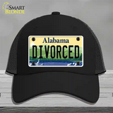 Divorced Alabama Novelty License Plate Hat Mesh / Black