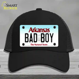 Bad Boy Arkansas Novelty License Plate Hat Mesh / Black