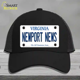 Newport News Virginia Novelty License Plate Hat Mesh / Black