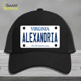 Alexandria Virginia Novelty License Plate Hat Mesh / Black