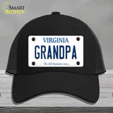 Grandpa Virginia Novelty License Plate Hat Mesh / Black