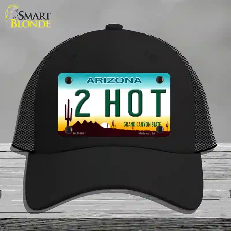 2 Hot Arizona Novelty License Plate Hat Mesh / Black