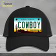 Cowboy Arizona Novelty License Plate Hat Mesh / Black