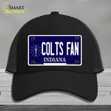 Colts Fan Indiana Novelty License Plate Hat Mesh / Black