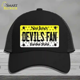 Devils Fan New Jersey Novelty License Plate Hat Mesh / Black