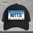 Hottie Connecticut Novelty License Plate Hat Mesh / Black
