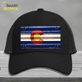 Colorado Corrugated Flag Novelty License Plate Hat Mesh Black