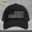 American Flag Black and Gray Novelty License Plate Hat Mesh Black
